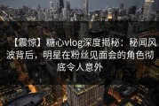 【震惊】糖心vlog深度揭秘：秘闻风波背后，明星在粉丝见面会的角色彻底令人意外